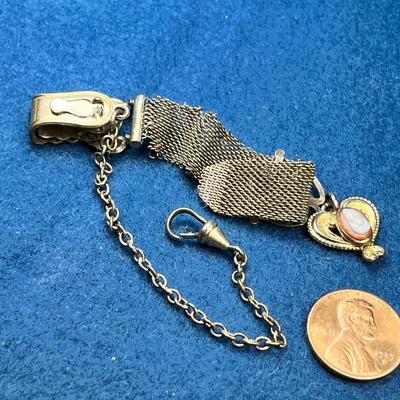 VICTORIAN ERA LADIES' WATCH CHAIN WITH REAL CAMEO