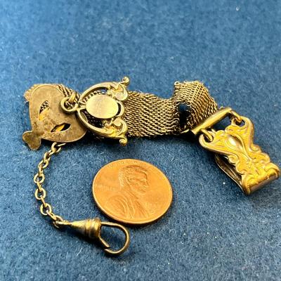 VICTORIAN ERA LADIES' WATCH CHAIN WITH REAL CAMEO