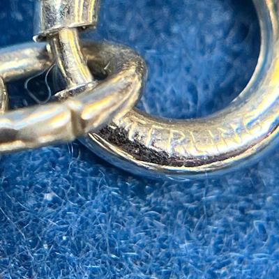 STERLING TEXTURED LINK CHAIN BRACELET