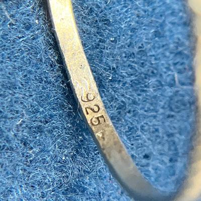 DAINTY STERLING SPIDER IN WEB RING