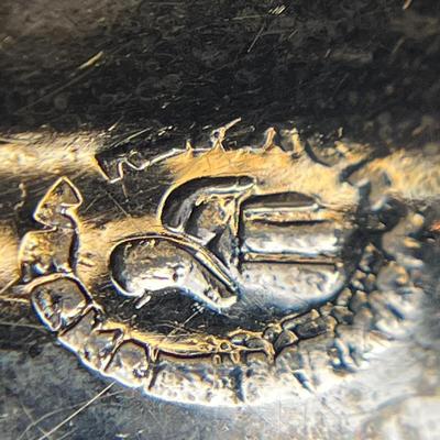 STERLING MONEY CLIP WITH INSET ABALONE & AZTEC DESIGN