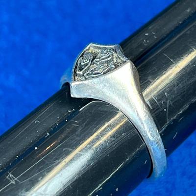 STERLING SIGN LANGUAGE "CTR" RING