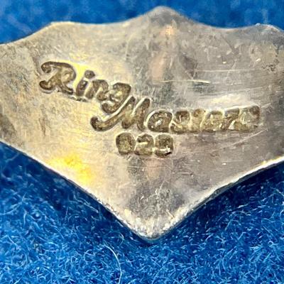 STERLING SIGN LANGUAGE "CTR" RING