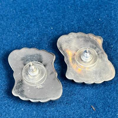 STERLING SWIRLED EARRINGS