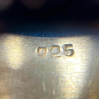 STERLING BAND RING WITH TWISTED ROPE MOTIF