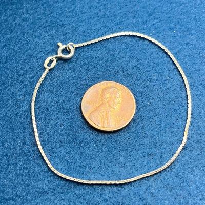 STERLING DELICATE CHAIN BRACELET FROM ITALY 