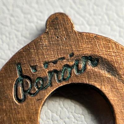 VINTAGE CURVY COPPER SEGMENT NECKLACE by RENOIR