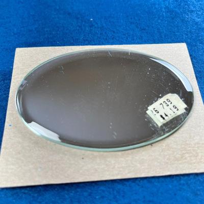 SMALL OVAL BEVELED POCKET MIRROR