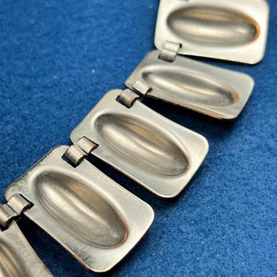 MODERNISTIC COPPER SEGMENT NECKLACE by RENOIR