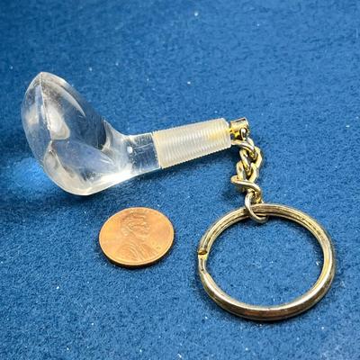 LUCITE GOLF CLUB KEY CHAIN