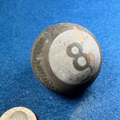 HARD RUBBER EIGHT BALL