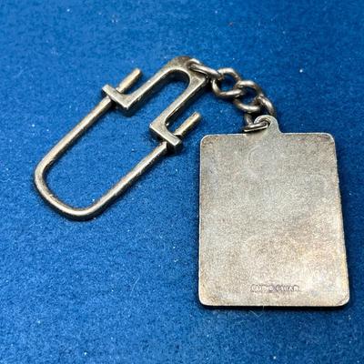 COLORFUL ENAMELED "COMUNE DI CASTELFONDO" KEY CHAIN