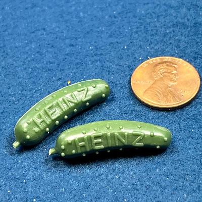 PAIR OF HEINZ PICKLE PINS