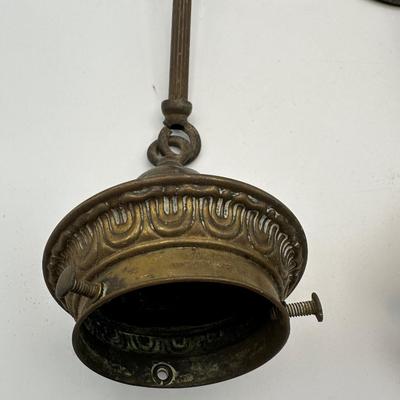 Pair of Brass Pendant Light Fixtures