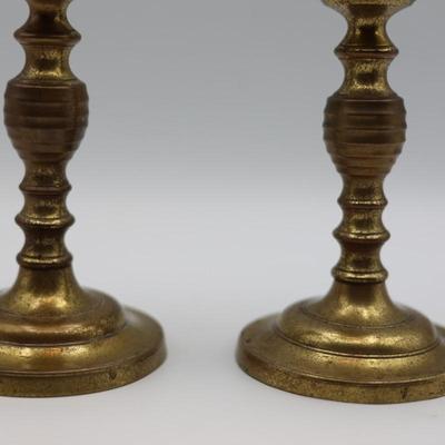 Pair of Antique Brass Oil Lamps