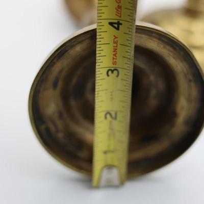 Pair of Antique Brass Oil Lamps