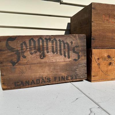 Vintage Wooden Crates (3)