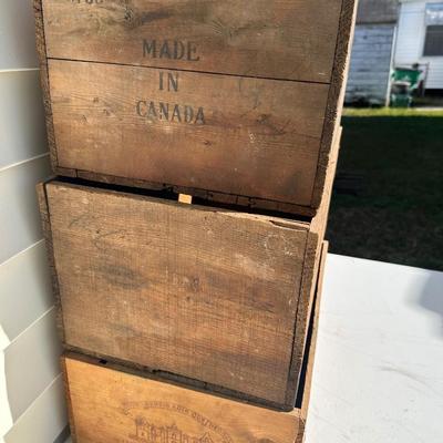 Vintage Wooden Crates (3)