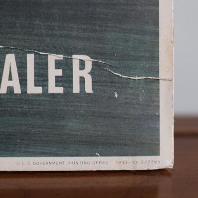 ORIGINAL WWII 1943 "We have just begun to fight!" & "Save waste fats for explosives" Thick Posters