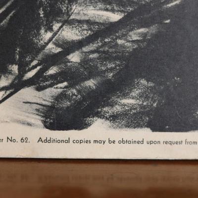 ORIGINAL WWII 1943 "We have just begun to fight!" & "Save waste fats for explosives" Thick Posters