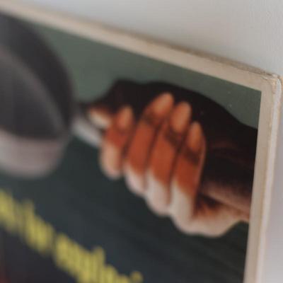 ORIGINAL WWII 1943 "We have just begun to fight!" & "Save waste fats for explosives" Thick Posters