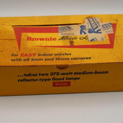 Nine (9) Vintage Animated Films in Boxes & Kodak Brownie Movie Light