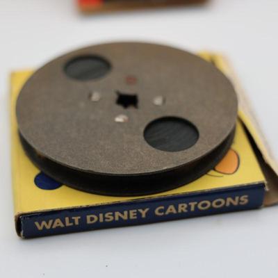 Nine (9) Vintage Animated Films in Boxes & Kodak Brownie Movie Light