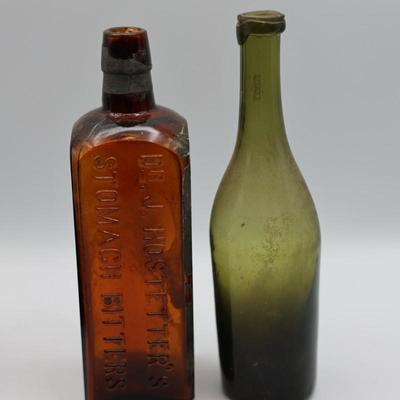 Collection of Antique Colored Glass