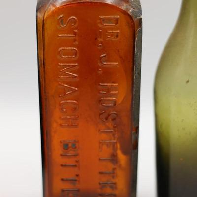 Collection of Antique Colored Glass