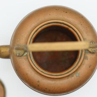Antique Copper & Brass Tea Kettle