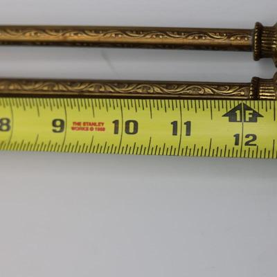 Two 1800s Brass Gas Light Fixtures (2)