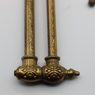 Two 1800s Brass Gas Light Fixtures (2)