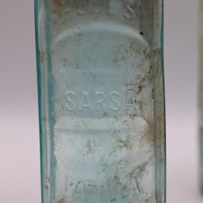 Variety of Antique Glass Bottles