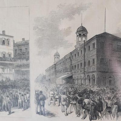 From 1874, New Orleans. The "Battle of Canal Street"