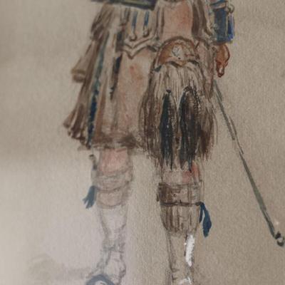 Two Framed Artwork of Soldiers (2)