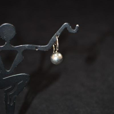 925 Sterling Ball Earrings, 1.9g