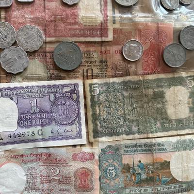 Foreign Currency Collected from Travels Around The World