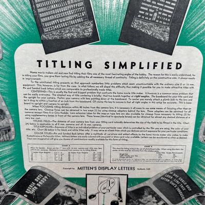 Vintage Mittenâ€™s Professional Movie Titlers