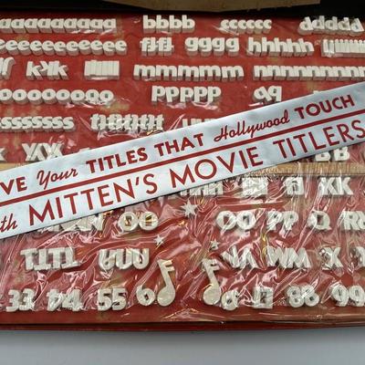Vintage Mittenâ€™s Professional Movie Titlers