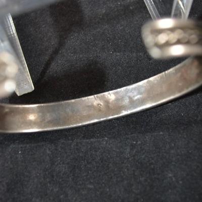 925 Sterling Cuff Bracelet 7â€ Adjustable 19.5g