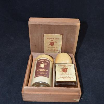 Vintage Joseph Neyâ€™s English Leather Gift Set 5.5â€x5.5â€x2.5â€