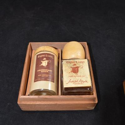 Vintage Joseph Neyâ€™s English Leather Gift Set 5.5â€x5.5â€x2.5â€