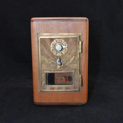 Vintage PO Box Coin Bank 8x5x5