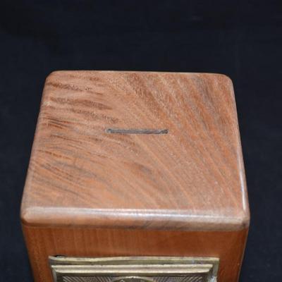 Vintage PO Box Coin Bank 8x5x5