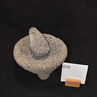 Volcanic Basalt Molcajete 7x4.5