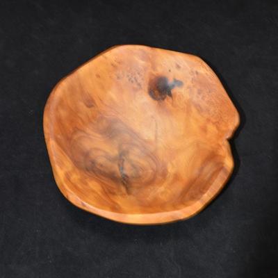 Organic Wooden Bowl 8.5â€x3â€