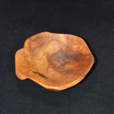 Organic Wooden Bowl 8.5â€x3â€