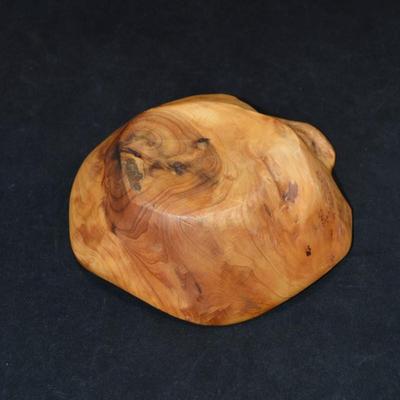 Organic Wooden Bowl 8.5â€x3â€