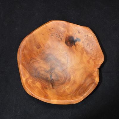 Organic Wooden Bowl 8.5â€x3â€