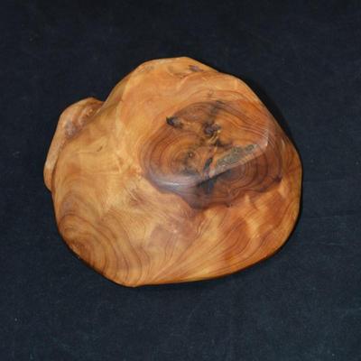 Organic Wooden Bowl 8.5â€x3â€